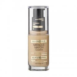 Max Factor Fondotinta Miracle Match 77 Soft HoneyTrasforma il tuo look con una pelle impeccabile e nutrita* dal colore