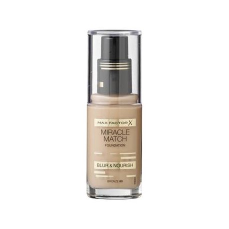 Max Factor Miracle Match Fondotinta Bronze 80Trasforma il tuo look con una pelle impeccabile e nutrita* dal colore per
