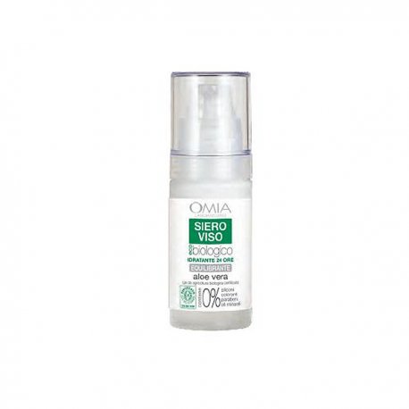 Omia - Siero viso idratante aloe vera 30 mlIDRATANTE 24ORE Equilibrante dermatologicamente e oftalmologicamente testat