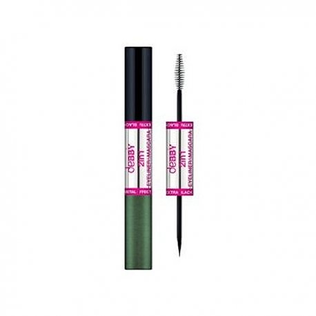 Debby - 2in1 eyeliner & mascara 2 green2in1 EYELINER & MASCARA 2 Green Nasce 2in1EYELINER&MASCARA un prodotto multifun