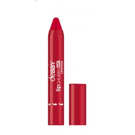 Debby lipCHUBBY mat  n 03 strong redlipCHUBBY MAT  è il nuovo rossetto dal finish MAT vellutato che dona alle labbra u