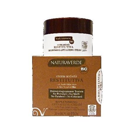 Naturaverde bio crema antietà RestitutivaNaturaverde bio crema antietà restitutiva Con acido ialuronico e aloe vera ge