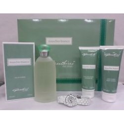 GANDINI MUSCHIO BIANCO:Profumo Eau De Toilette 100ML+Doccia+Crema+OROLOGIO