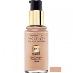 Max Factor Facefinity All Day Flawless 3 in 1 Fondotinta 30ml - SPF20 Warm Almond 45Max Factor Facefinity All giorno im