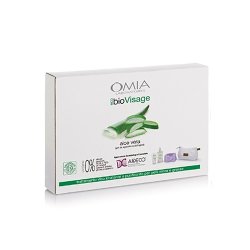 Omia - Cofanetto ecobio visage beauty routine oloe vera - crema viso 75 ml + detergente viso 200 ml + fascia per capelli