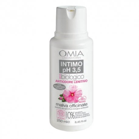 OMIA GEL INTIMO PH 3.5 MALVA OFFICINALE 250mlDetergente intimo ANTIODORE LENITIVO con antibatterici naturali