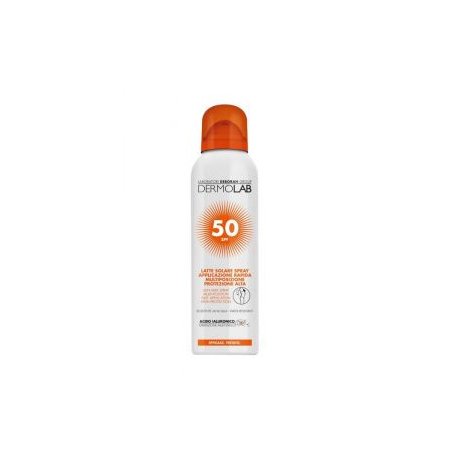 DERMOLAB LATTE SOLARE SPRAY VISO E CORPO SPF50Latte solare spray protezione alta per viso e corpoArricchita con un Poo