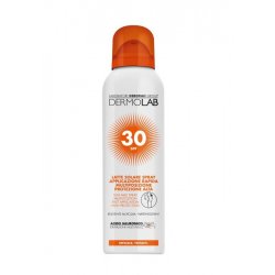 DERMOLAB LATTE SOLARE SPRAY VISO E CORPO SPF30  200mlLatte solare spray protezione alta per viso e corpoArricchita con