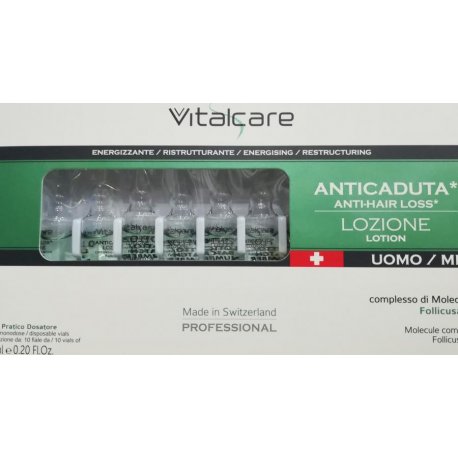 VITALCARE Fiale anticaduta *10 pz. - fiale per capelli Il Trattamento Specifico Anticaduta* Vitalcare aiuta a contrasta