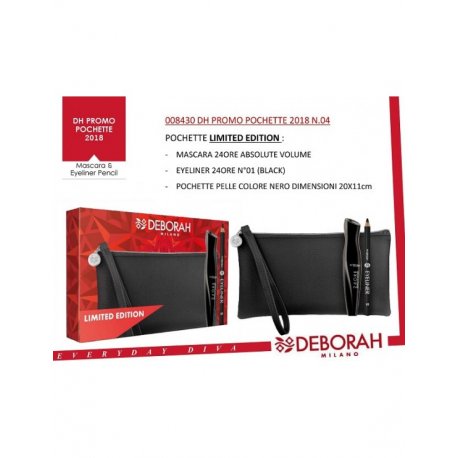 Deborah COFANETTO 2018 DEBORAH PROMO POCHETTE mascara +matita + pochette