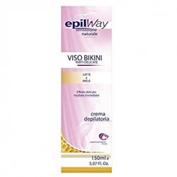 Crema DEPILATORIA Viso Bikini INGUINE Pelli Delicate al Latte e Miele 150 ml Risultato IMMEDIATO Pelle VELLUTATA DEPILAZ