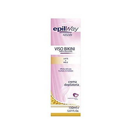 Crema DEPILATORIA Viso Bikini INGUINE Pelli Delicate al Latte e Miele 150 ml Risultato IMMEDIATO Pelle VELLUTATA DEPILAZ