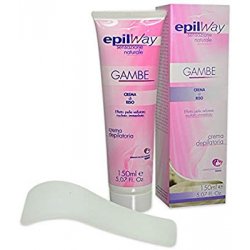 EPILWAY Crema depilatoria gambe con crema di riso - effetto pelle vellutata - risultato immediato 150 ml