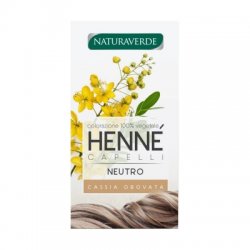 NATURAVERDE HENNE' COLORAZIONE CAPELLI POLVERE VEGETALE NEUTRO 100% naturale