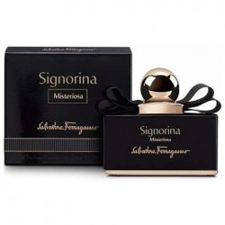 Salvatore Ferragamo Signorina Misteriosa 50MLapre con note amare e fresche di mora e neroli. Fiori d'arancio e tuberosa