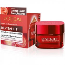 L\'OREAL REVITALIFT CREMA ROSSA ENERGIZZANTE GIORNO 50 ML L\'Oréal Paris introduce la sua prima crema rossa con Ginseng, 