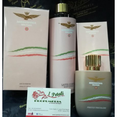 AERONAUTICA MILITARE Frecce Tricolori Eau de Parfum donna 100ml Note di testa: Limone, Bergamotto, LimeNote di cuore: 