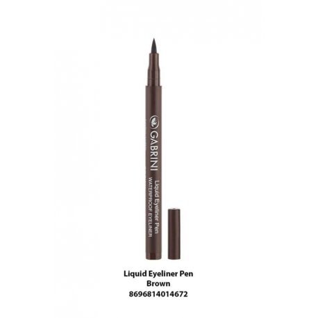 Gabrini liquid eyeliner pen brown waterproof  12h