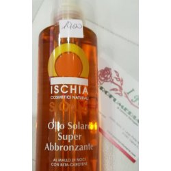 ISCHIA Olio Solare Super Abbronzante - 200 mlAL MALLO DI NOCI CON BETA-CAROTENE Olio solare che permette una rapida e 