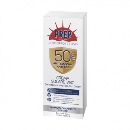 PREP SOLARE CREMA VISO ANTI MACCHIA ANTI AGE SPF50 50 ML