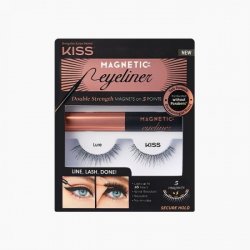 Kiss Magnetic Eyeliner And Eyelash KitCon l\'innovativo sistema magnetico di Kiss, le ciglia magnetiche aderiscono megli