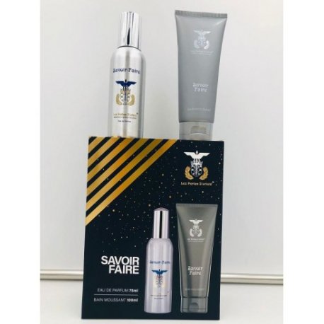 Les Perles Coffret SAVOIR FAIRE Edp 75Ml + Shower Gel 100Ml(equivalente sauvage dior)