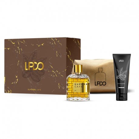 LPDO confezione regalo superbe cafè edp 100ml + pochette +shower gel 100ml ispirato a (intense cafè by montale)