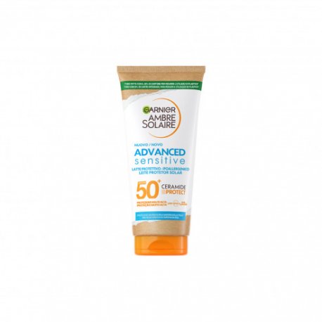 GARNIER AMBRE SOLAIR AS LATTE SPF 50+ 175 MLè un latte  solare con elevata protezione che aiuta a proteggere la pelle  