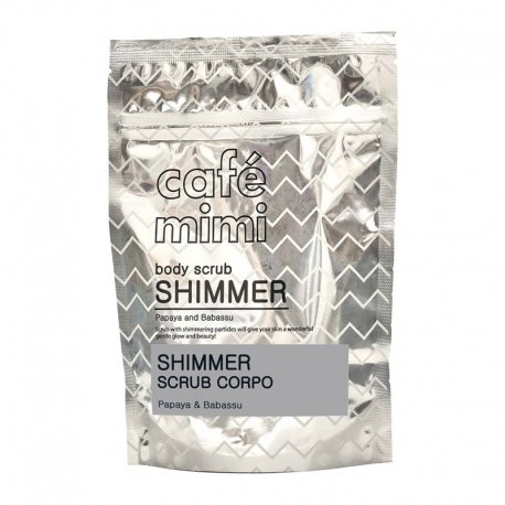 Cafè mimi Dry Shimmer Scrub Corpo Mangostano & Avocado 150grLo Scrub Shimmer a base di zucchero di canna e sale marino 