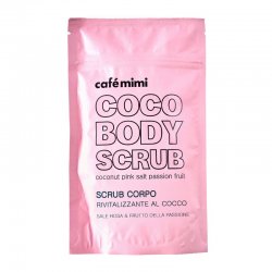 Café Mimi Scrub Corpo Rivitalizzante al Cocco 150gScrub a base di cocco e sale rosa dell’Himalaya detergente ed esfolia