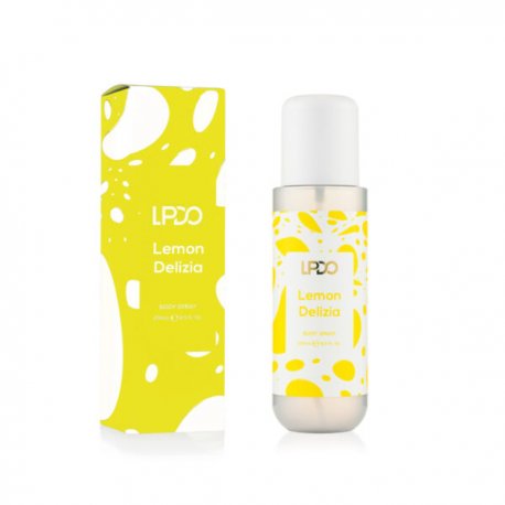LPDO LEMON DELIZIA 250MLbody spray Immagina una cascata cremosa al limone che incontra un morbido pan di spagna alla v