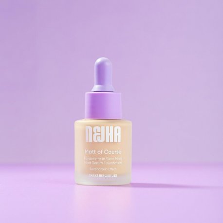 NEJHA Matt of Course – Fondotinta Matt – C04 AlmondFondotinta in Siero Matt dal finish satinato e vellutato, ultra legg