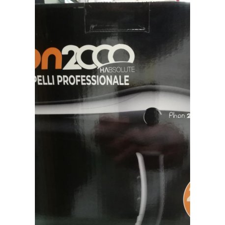 Phon 2000 habsolute voltaggio ac 220-240vfrequenza 50hz,potenza 2000w regolazione velocita 2 e 2 calorie cavo 3 metri 2