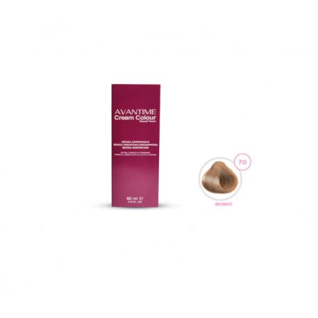 AVANTIME CREMA COLORANTE SENZA AMMONIACA BIONDO N 7.0La nuova linea “Cream Colour Natural Touch” è una crema colore sen