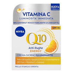 Nivea Q10 Energy Crema Viso Anti-rughe Giorno Illuminante Spf15 Pelle Stanca E Spenta 50ml