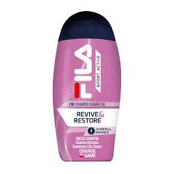FILA SPORT ACTIVE 2 IN 1 SHAMPOO & SHOWER GEL REVIVE & RESTORE 250 ML Pensato specificatamente per chi ama lo sport, il 