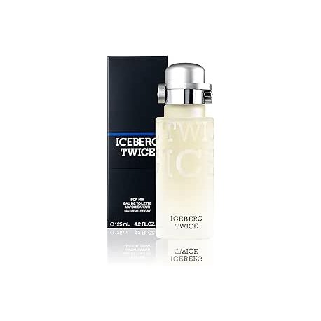 ICEBERG Twice Man – Eau de Toilette 125 ml, Profumo da Uomo dalle Note Fougère Aromatiche, Lussuoso Flacone in Vetro Tra