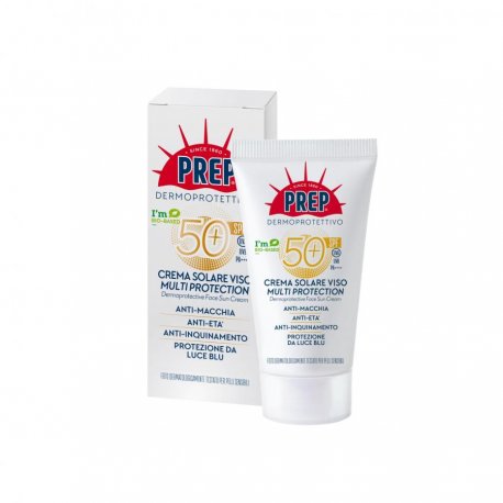 Prep Dermoprotettivo Crema Solare Viso Multi Protection SPF 50+ 50 mlIdeale per l’esposizione al sole delle pelli chiar